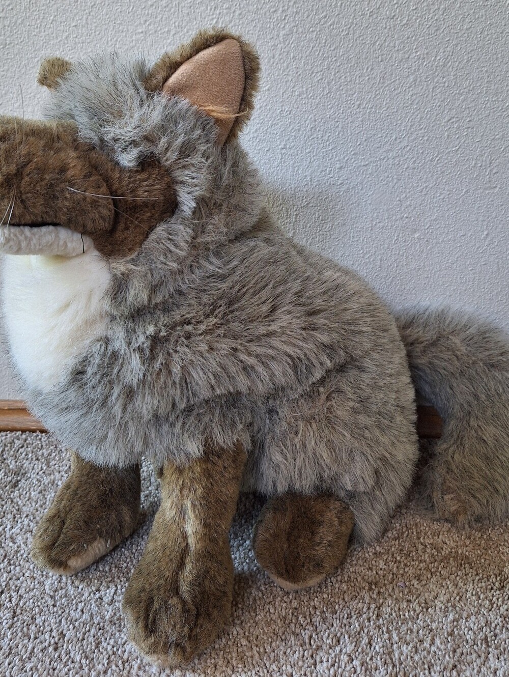 Folkmanis Coyote - Large Full Body Plush 18" Tall Hand Puppet Woodlands Play